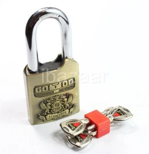 ALARM PADLOCK Large Tamper Proof Siren Pad Lock inc 4 Keys - Picture 1 of 1