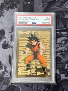 PSA 8 1999 Dragon Ball Z Goku Freezer ha eliminato il set di lamina d'oro - Foto 1 di 1