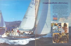ROLEX Submariner Swan World Cup Original 1984 Vintage Print Ad 2 Pages!! - Picture 1 of 1