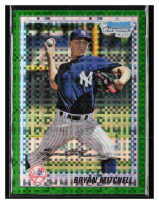2010 Bowman Chrome Pros Green X-Fractor #BCP118 Bryan Mitchell - Image 1 of 2