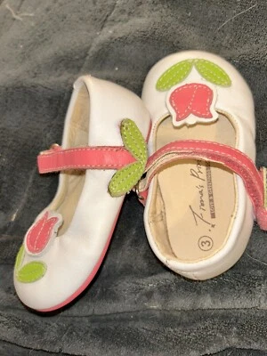 Fiona's Prince Cuero Tulipán Mary Jane Niño Bebé Niña Zapatos Talla 3 Foto 1 de 4