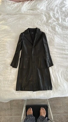 APC Vintage Leather Long Coat - Image 1 of 4