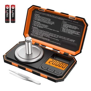 Digital Scale 20g/.001g Lab Balance Diamond Gold Weighing Pans LCD New - Picture 1 of 8