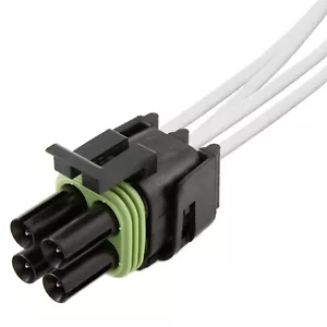 APTIV/DELPHI (4-PIN) Weather-Pack PT127 4-Way Male Black Multi-Purpose Pigtail - Picture 1 of 3
