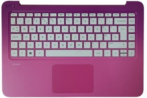 Neuf HP Stream 13-C Rose Repose Main Pavé Tactile Housse GB Qwerty Clavier - Photo 1/2