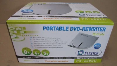 Plextor PX-608CU Slim USB 2.0 BOX NEW ! - Image 1 of 4