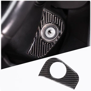 Carbon Fiber Ignition Switch Button Decoration Sticker For Subaru Forester 13-18 - Picture 1 of 20