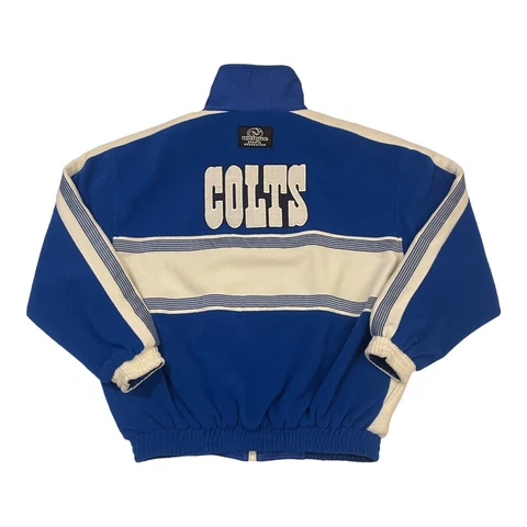 Vintage Indianapolis Colts Football Jacket Mens, Large, Reversible Unique Sports Cover