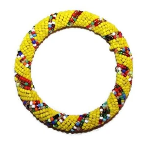 African Beaded Maasai Bangles Masai Bracelet Made in Kenya 19 - Picture 1 of 2