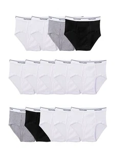 Boys Tag Free Cotton Briefs Assorted Colors Underwear Comfort Fit Pack - Picture 1 of 2
