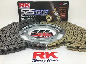 Yamaha R1 2004-2005 RK GXW525 XW-Ring Racing Chain and Sprockets Kit - Picture 1 of 10