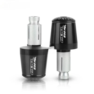 Black Handlebar Balanced Plug Slider Bar End Weights Grip Cap For HONDA CBR600RR - Imagem 1 de 4