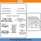 Z6491 Comforting Thoughts Stamps Metal Cutting Dies Diy Scrapbooking Cards