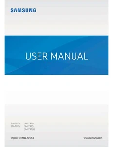 SAMSUNG GALAXY SM-T970 TAB S7+ MANUAL DE INSTRUCCIONES GUÍA DE USUARIO MANUAL 214 PÁGINAS - Imagen 1 de 1