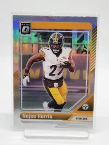 Panini DonRuss Optic 2024 Najee Harris Silver Prizm Pittsburgh Steelers 165 - Picture 1 of 3