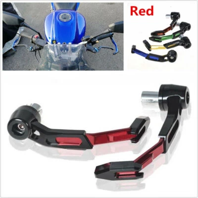 Aluminum Alloy 7/8" Motorcycle Handlebar Protector Brake Clutch Lever Guard X2 - Image 1 of 4