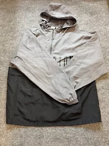 Champion Men's Jacket Large Gray Black Pockets Hooded Half Zip Anorak Jacket - Picture 1 of 7