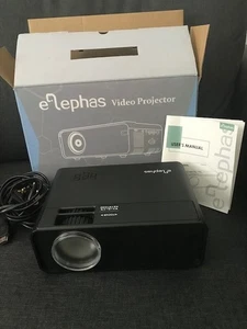 ELEPHAS mini black W13 LED video Projector & Simple Projector Screen 100 inch - Picture 1 of 8