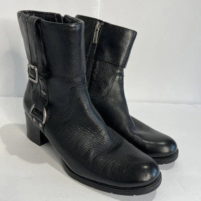 Botas informales Harley Davidson negras Sadie para mujer con 10 puños de cuero botín de motociclista Foto 1 de 4