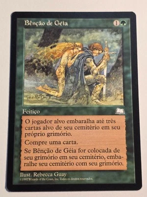 Gaea's Blessing●Weatherlight●MTG●1997●UNCOMMON●PORTUGUESE●NM(-)●C565 - Image 1 of 2