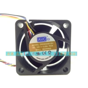 AVC DS04020B12U 4020 12V 0.25A 4CM 4pin Cooling Fan - Picture 1 of 2