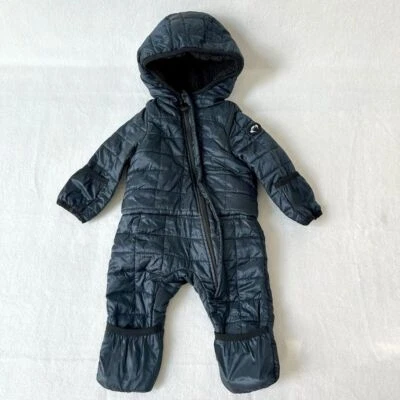 APPAMAN Baby Boy's Faux Fur-Lined Snowsuit Deep Sea Navy Infant 3-6 Months - Image 1 of 4