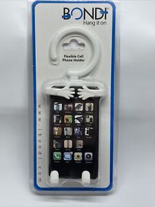 Bondi Hang it On Silicon Flexible Mount Smartphone Cell Phone Holder - White