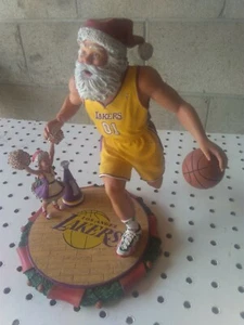 Super Rare Danbury Mint Los Angeles Lakers Santa and Mrs Claus  - Picture 1 of 6