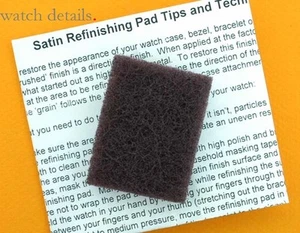 Satin / Brushed Finishes Refinish Pad for Carl Bucherer® Watch Scratch Removal - Picture 1 of 3