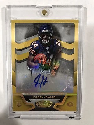 Jordan Howard 2016 Panini Certified Auto Rookie /25 Gold Sp Autograph Bears - Image 1 of 2