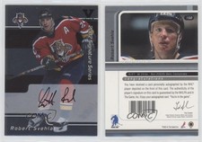 2001-02 ITG Be A Player Signature Series Vault Black Robert Svehla #158 Auto