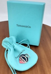 Bracciale Etichetta Cuore Argento Sterling Return To Tiffany & Co Splash Rosa Medio - Foto 1 di 4