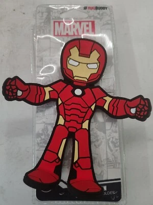 MARVEL IRON MAN ~HUG BUDDY~ Cell Phone Holder 360 Swivel Vent Clip NEW! - Image 1 of 2