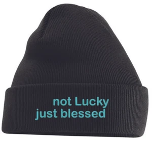 Gorro bordado Not Lucky Just Blessed - Imagen 1 de 7
