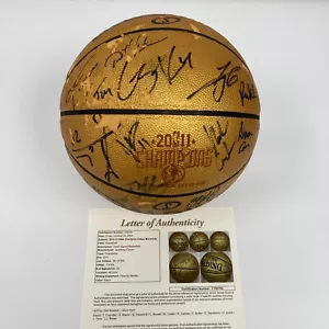 2010-11 Dallas Mavericks NBA Champs Team Signed Basketball JSA COA - Picture 1 of 13