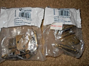 NEW 2 Pair of Offset Hinges Pair AMEROCK BP3428-BB, Burnished Brass - Picture 1 of 4