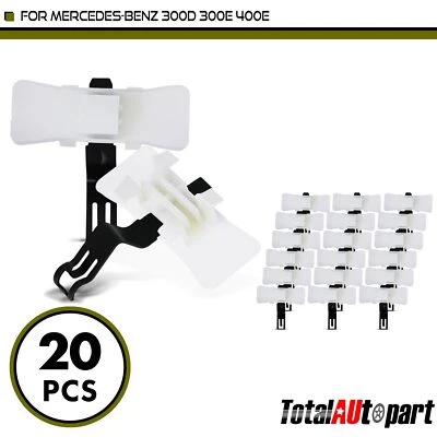 20 piezas clips de retención sujetador guardabarros para Mercedes-Benz 300D 300E acero y nailon Foto 1 de 4