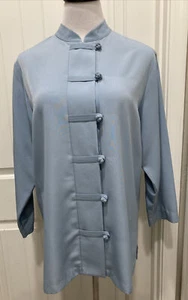Guru Appleseeds Baby Blue Tunic/Jacket/Top Knot Buttons SZ 14 Gorgeous - Picture 1 of 12