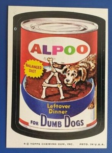 1974 WACKY PACKAGES SERIES 7 TB      ALPOO DOG FOOD       NM++