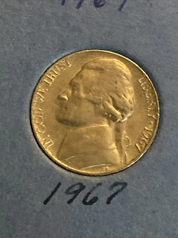1967 P Jefferson Nickel - Circulated • #DO0717 • Buy 10 Get 50% Off • mix&match Cover