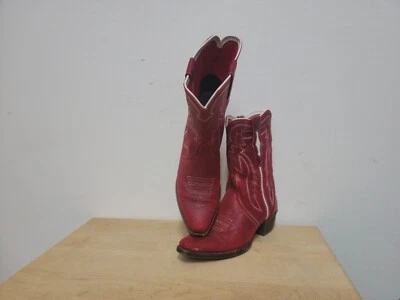 Sweet Ariat 10018644 Calamity Red Ryder Retro Western Snip Toe Boots Youth US 2 - Image 1 of 4