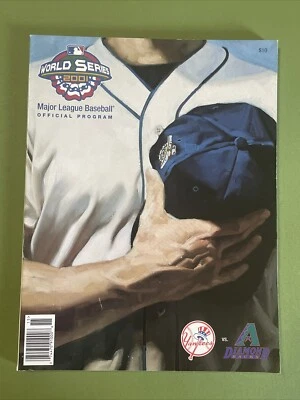 2001 MLB BASEBALL WORLD SERIES PROGRAM NEW YORK YANKEES ARIZONA DIAMONDBACKS - Image 1 of 4