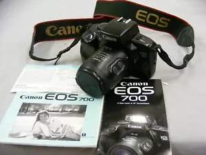 Canon EOS 700 Auto Focus 35mm Film SLR w/ Power Zoom EF 35-80mm f4-5.6 & Manual - Picture 1 of 22
