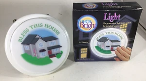 Touch Bright Bless This House Night Light Use Anywhere Vintage New Boxed - Picture 1 of 4