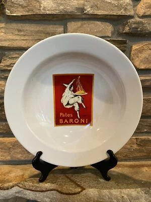 Cuenco grande para servir de porcelana Pottery Barn "Pasta vintage" 13,5" "Pates Baroni" Foto 1 de 3