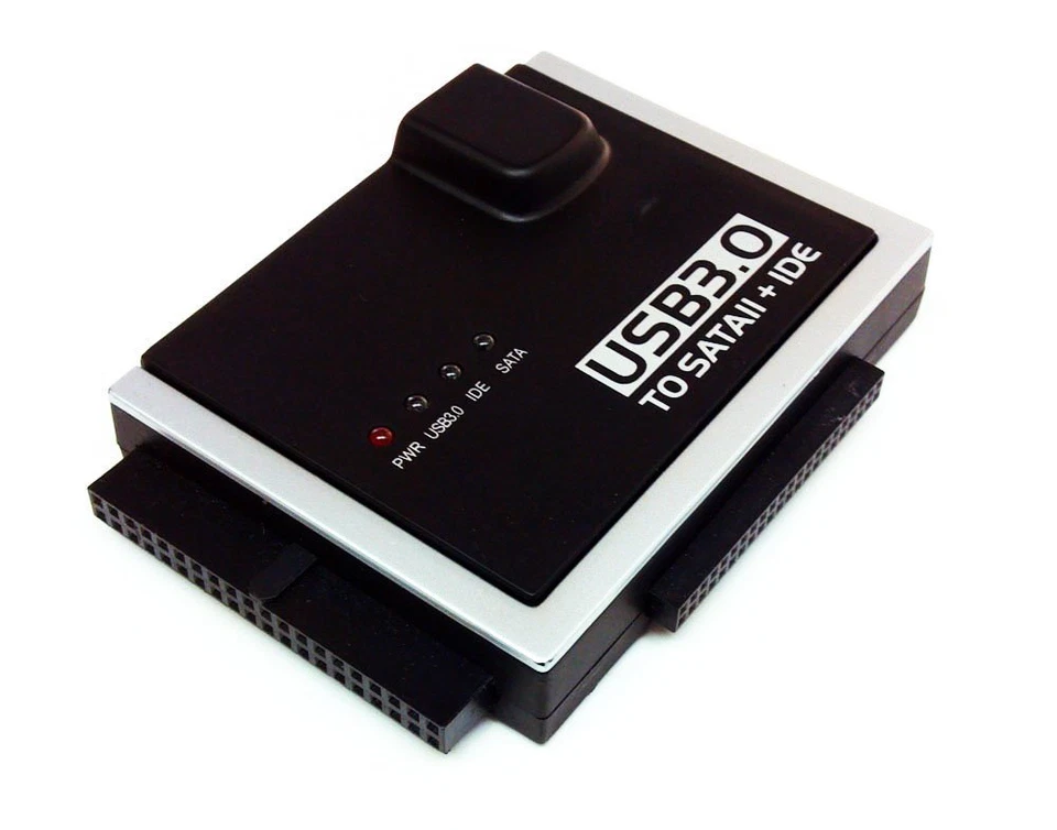 20PCS - USB3.0 to SATA II 3.5" & 2.5" IDE Converter, with US Power Adapter  - Image 1 of 3