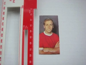 BOBBY CHARLTON MUFC TYPE CARD BY EAGLE/SWIFT RARE 1968 CARD VG - Picture 1 of 2