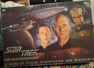 Classic Star Trek The Next Generation Board Trivia Game 1993 Sealed Game Pieces - Picture 1 of 8