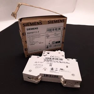Siemens 5SY4111-7 Circuit Breaker Supplementary Protector 230/400VAC, 5A 1 Pole - Picture 1 of 4
