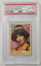 1964 DUTCH GUM Serie A  #78 GINA LOLLOBRIGIDA - PSA 8 NM-MT (B)